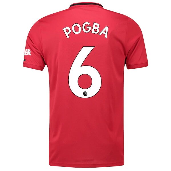 Maillot Football Manchester United NO.6 Pogba Domicile 2019-20 Rouge